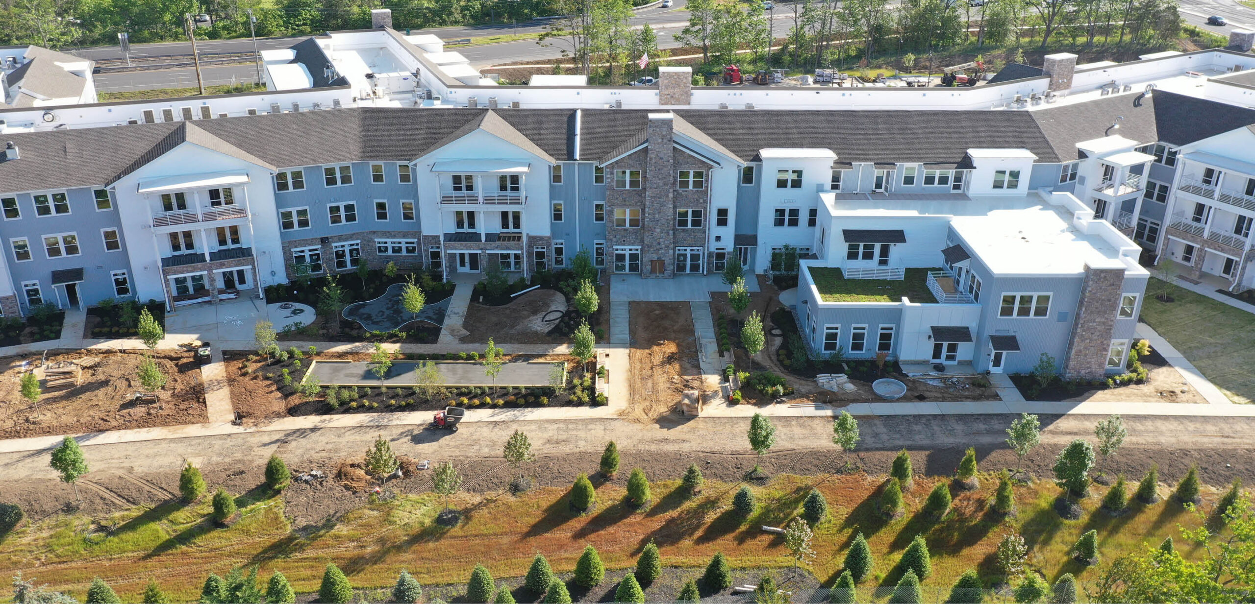 Aerial View of Brightview Senior Living in Eatontown