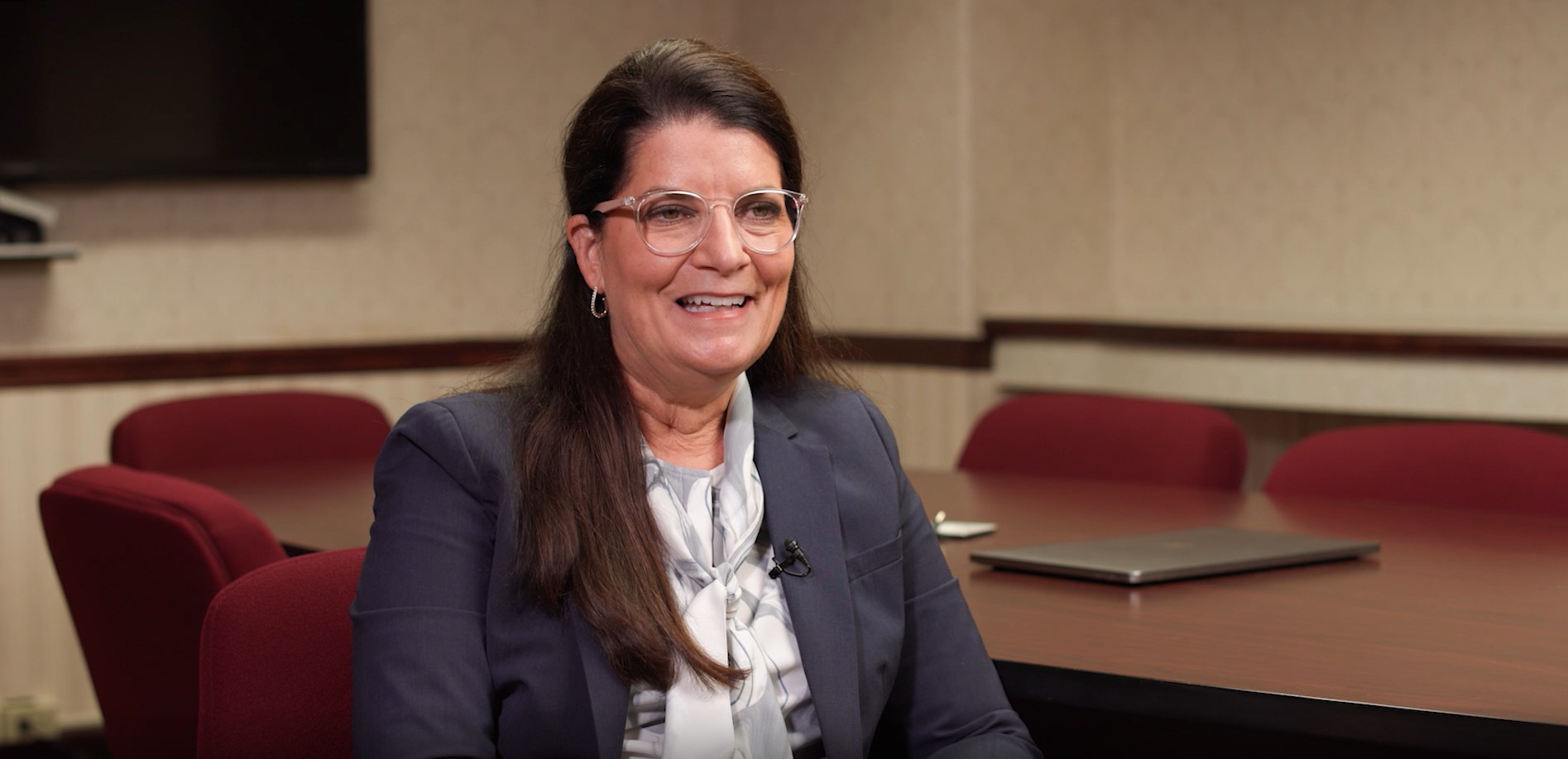 A still shot of Cindy Buchman for her video testimonial