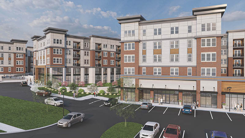 Rendering of multi-family apartment complex